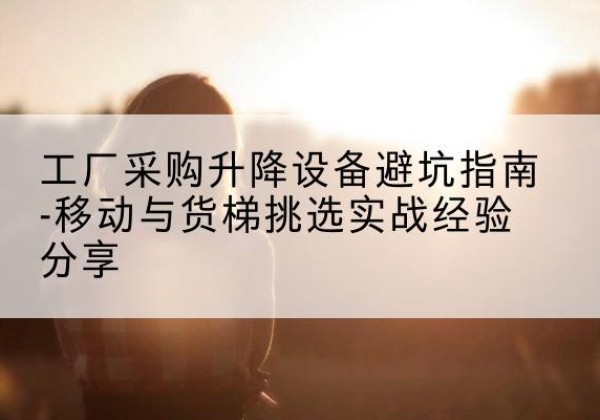 阳西移动式升降机怎么选-工厂采购升降设备避坑指南-移动与货梯挑选实战经验分享
